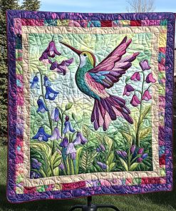 A Symphony of Bluebell Quilted Blanket NCU0PT6100