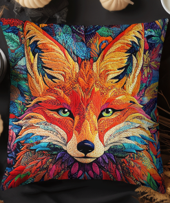 Abstract Fox Quilted Pillow Case NCU0DV905