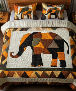 Abstract Safari 3-Piece Quilted Bedding Set NCU0NT3201