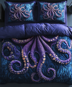Abyssal Guardian 3-Piece Quilted Bedding Set NCU0DV3762