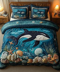 Abyssal Majesty 3-Piece Quilted Bedding Set NCU0NT6979