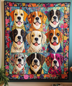Adorable Beagle Quilted Blanket NCU0VL481