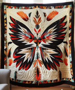 Adorable Butterfly Quilted Blanket NCU0VL122