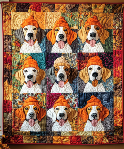 Affectionate Beagles Quilted Blanket NCU0VL488