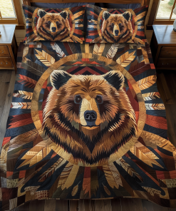 mystic bear 3 piece quilted bedding set ncu0dk247 lrar1.png