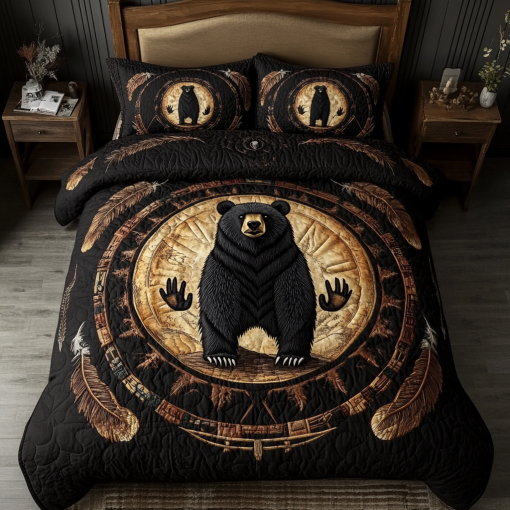 sacred bear totem 3 piece quilted bedding set ncu0dk3474 zyjkj.png