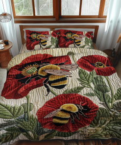 bee kised blooms 3 piece quilted bedding set ncu0nt005 opo2t.png
