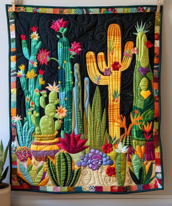 blossoming cactus elegance quilted blanket ncu0pd020 iim2i.png