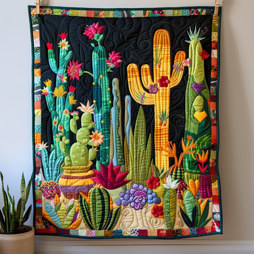 blossoming cactus elegance quilted blanket ncu0pd020 iim2i.png