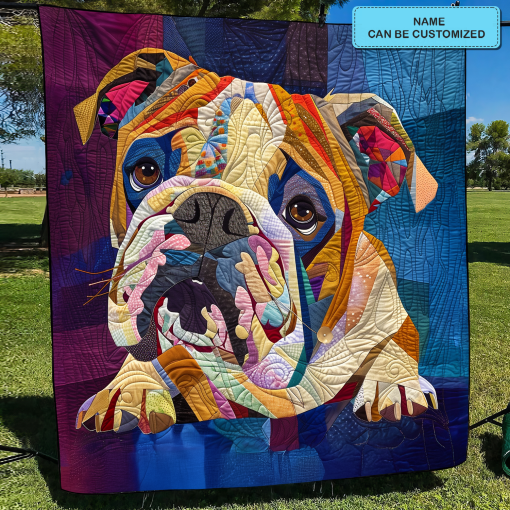 bulldog personalized quilted blanket hzj2g.png