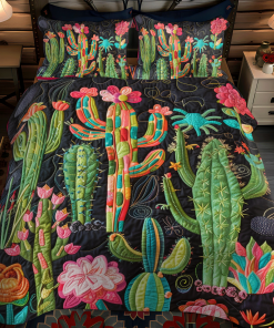 cactus desert blossom 3 piece quilted bedding set ncu0dv335 d5vl4.png