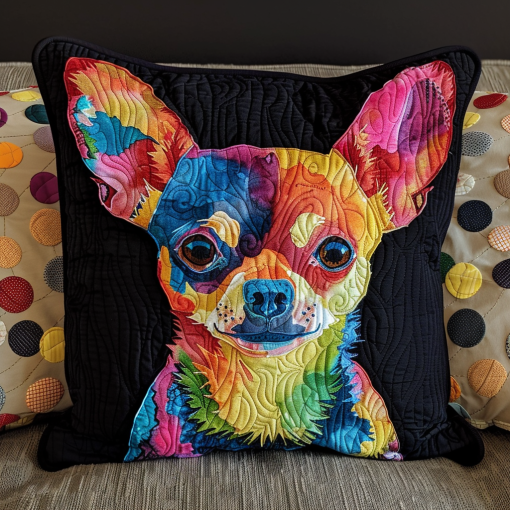 colorful chihuahua quilted pillow case ncu0th380 ysrtl.png