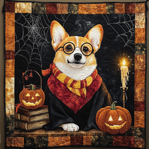 corgi bewitching tale quilted blanket ncu0th1745 ssi4z.png