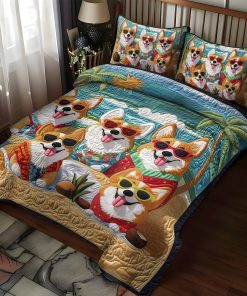 corgi bliss 3 piece quilted bedding set ncu0pt830 flvrh.jpg