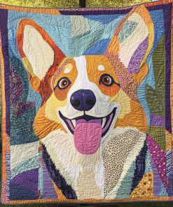 corgi blossom delight quilted blanket ncu0dk1558 7etlh.png