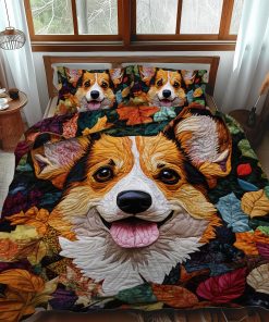 corgi charm 3 piece quilted bedding set ncu0pt831 pjene.jpg