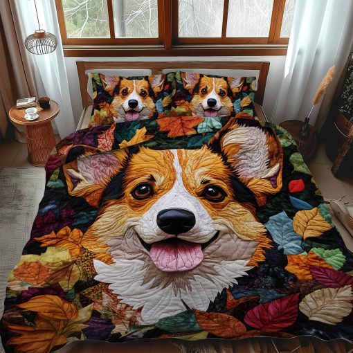 corgi charm 3 piece quilted bedding set ncu0pt831 pjene.jpg