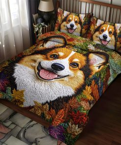 corgi comfort 3 piece quilted bedding set ncu0pt833 4wcdz.jpg