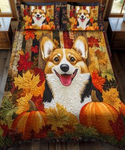 corgi companion delight 3 piece quilted bedding set ncu0pt834 vxfbc.jpg