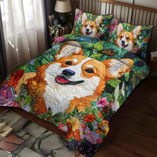 corgi dreams 3 piece quilted bedding set ncu0pt836 7wdg8.jpg