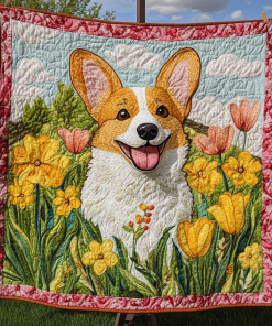 corgi fields of bloom quilted blanket ncu0dk1561 sktkl.png