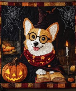 corgi haunted hideaway quilted blanket ncu0th1752 ledxq.png