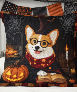 corgi haunted hideaway quilted pillow case ncu0th1763 kplit.png