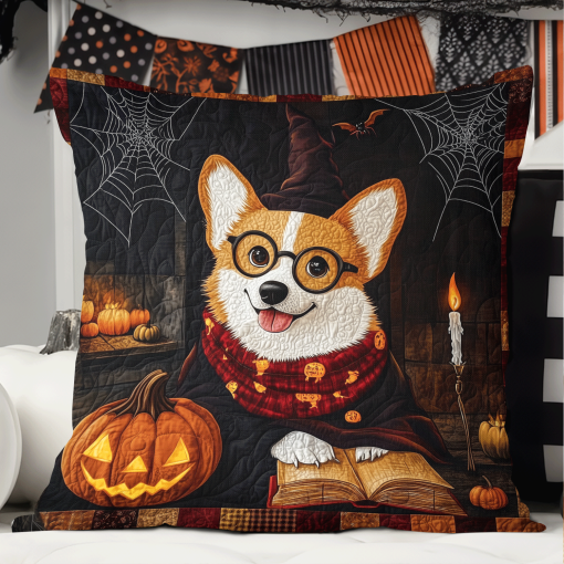 corgi haunted hideaway quilted pillow case ncu0th1763 kplit.png