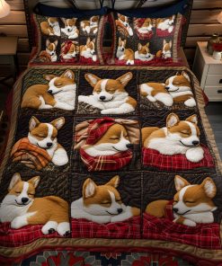 corgi joyride 3 piece quilted bedding set ncu0pt837 9syry.jpg