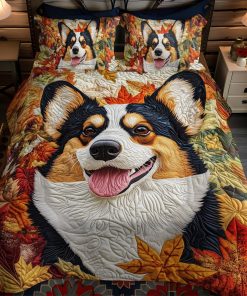 corgi love 3 piece quilted bedding set ncu0pt838 ptqsy.jpg