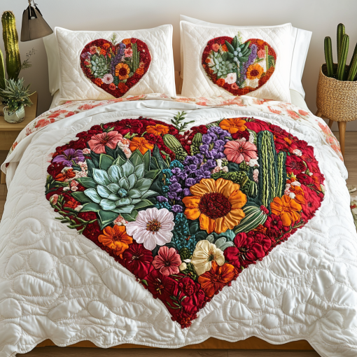 floral hug 3 piece quilted bedding set ncu0vh5903 grkvo.png