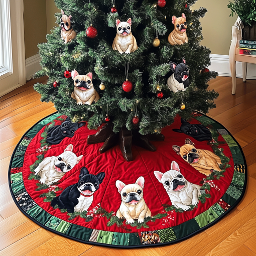 frenchie festive fun quilted christmas tree skirt ncu0th2001 uf3f3.png