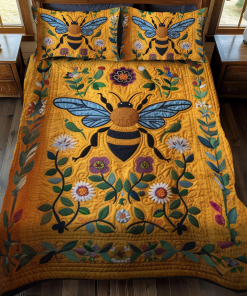 golden bumblebee art 3 piece quilted bedding set ncu0nt002 nx8hu.png