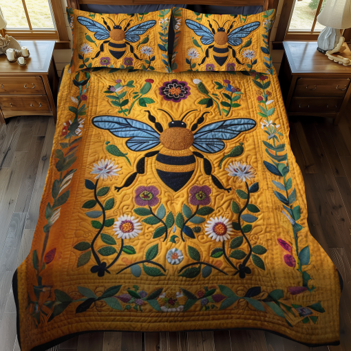 golden bumblebee art 3 piece quilted bedding set ncu0nt002 nx8hu.png