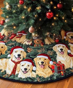golden retriever christmas quilted tree skirt ncu0vt49 n08rv.jpg