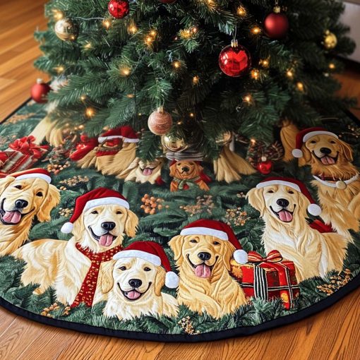 golden retriever christmas quilted tree skirt ncu0vt49 n08rv.jpg