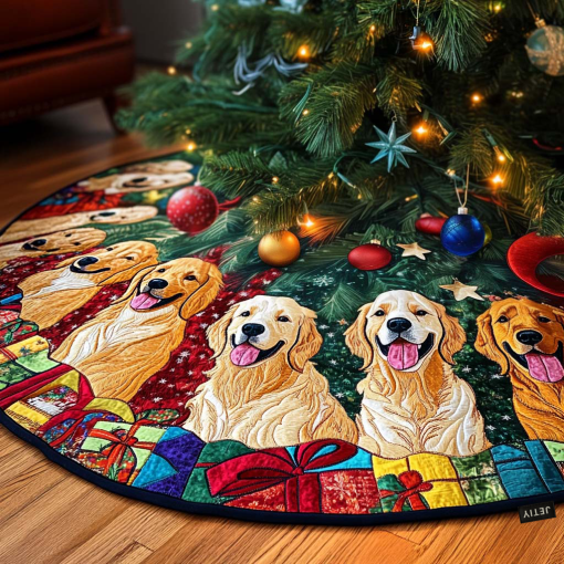 golden retriever christmas quilted tree skirt ncu0vt49 ojlvu.png