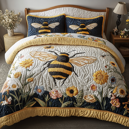 honey buzz 3 piece quilted bedding set ncu0vh4999 bknrn.png