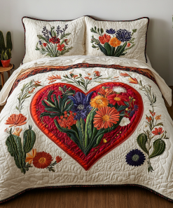 prickly love 3 piece quilted bedding set ncu0vh5901 medmy.png