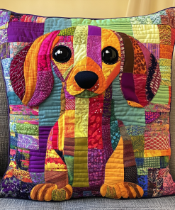 wiener dog wonderland quilted pillow case ncu0tl1793 yx2er.png